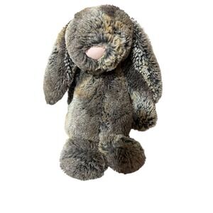 Jellycat Plush 12" Woodland Bashful Bunny Rabbit Gray/Brown